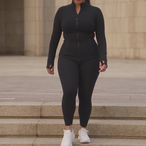 AFZ Sculpted Jacket — Clip 03 — Black and White city fit and cuff