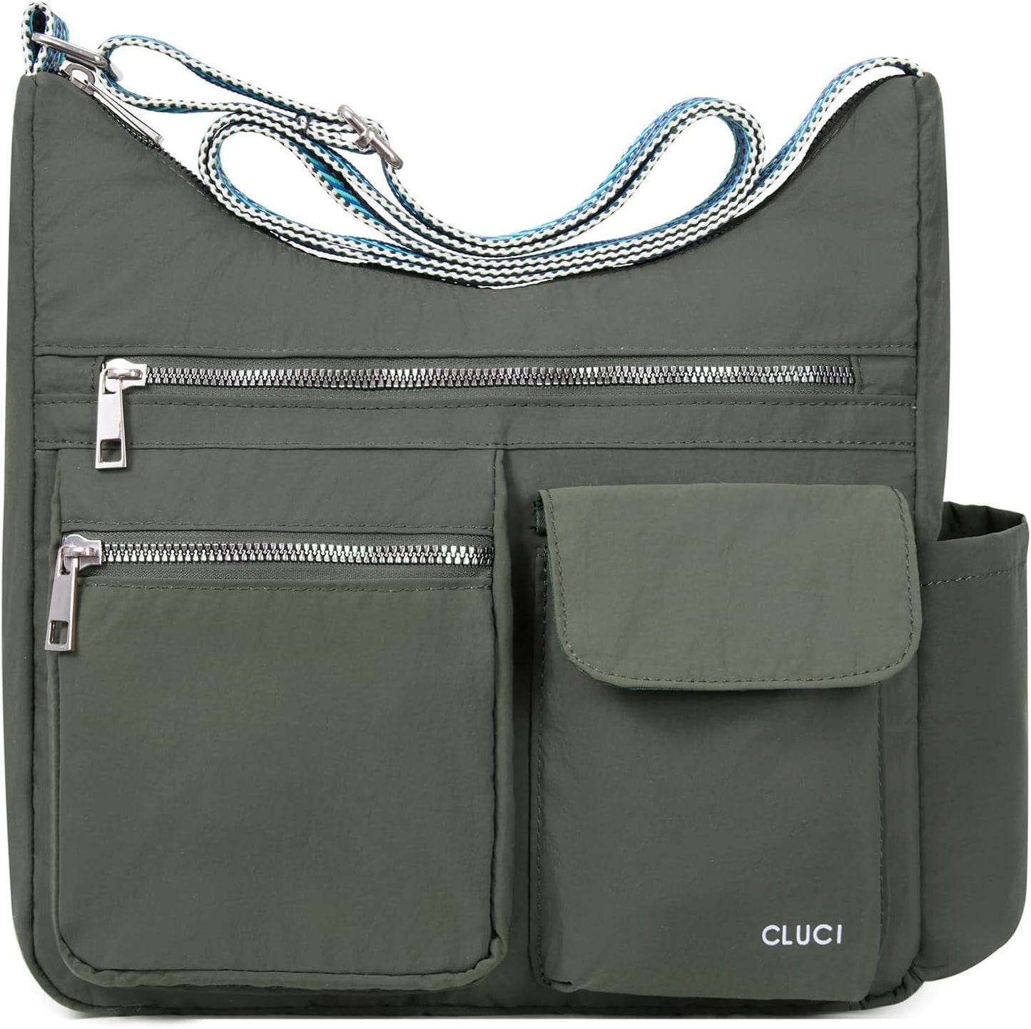 Anti-Theft Crossbody Bags for Women Travel, Water-Resistant Nylon Shoulder Handbags