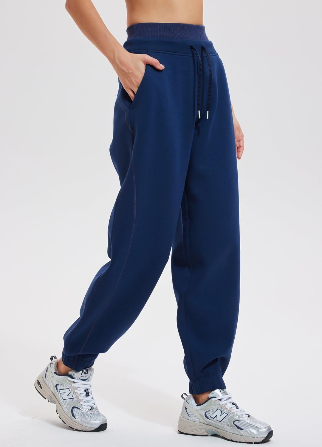 AFZ Women Baggy Sweatpants with Pockets Cotton Joggers Ankle Pants for Lounge Running Workout