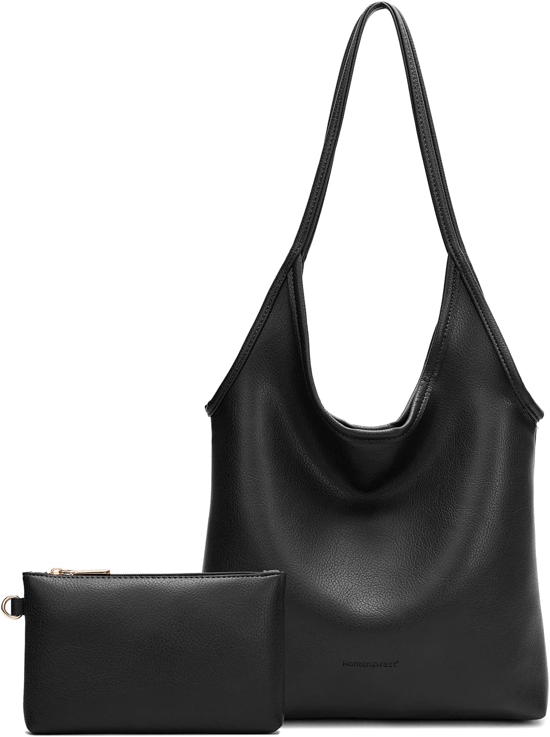Slouchy Hobo Bag with Wallet — Soft vegan leather, roomy everyday carry, and effortless style for work, travel, campus days, and daily wear.