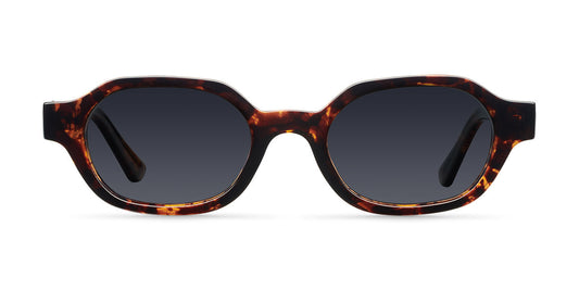 Retro Chic Sunglasses with Sleek Thin Angled Lenses and Low-Profile Fit