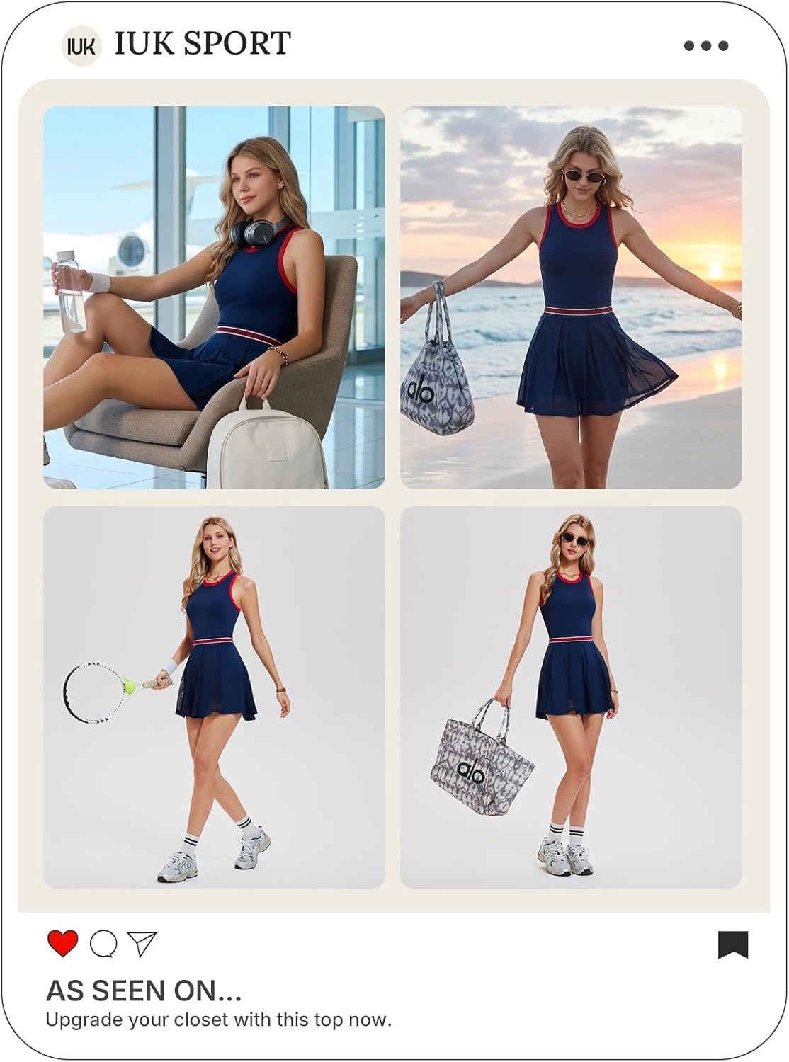 Women's Sleeveless Tennis Golf Dress - Racerback Cutout Pleated Mini Skater Dress for Pickleball