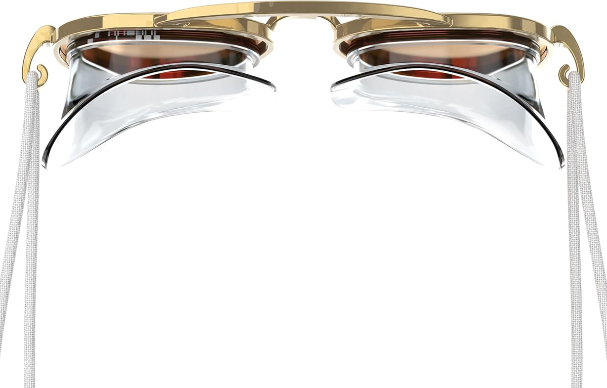 Retro-Futuristic Swim Goggles with UV Protection and Anti-Fog Clarity