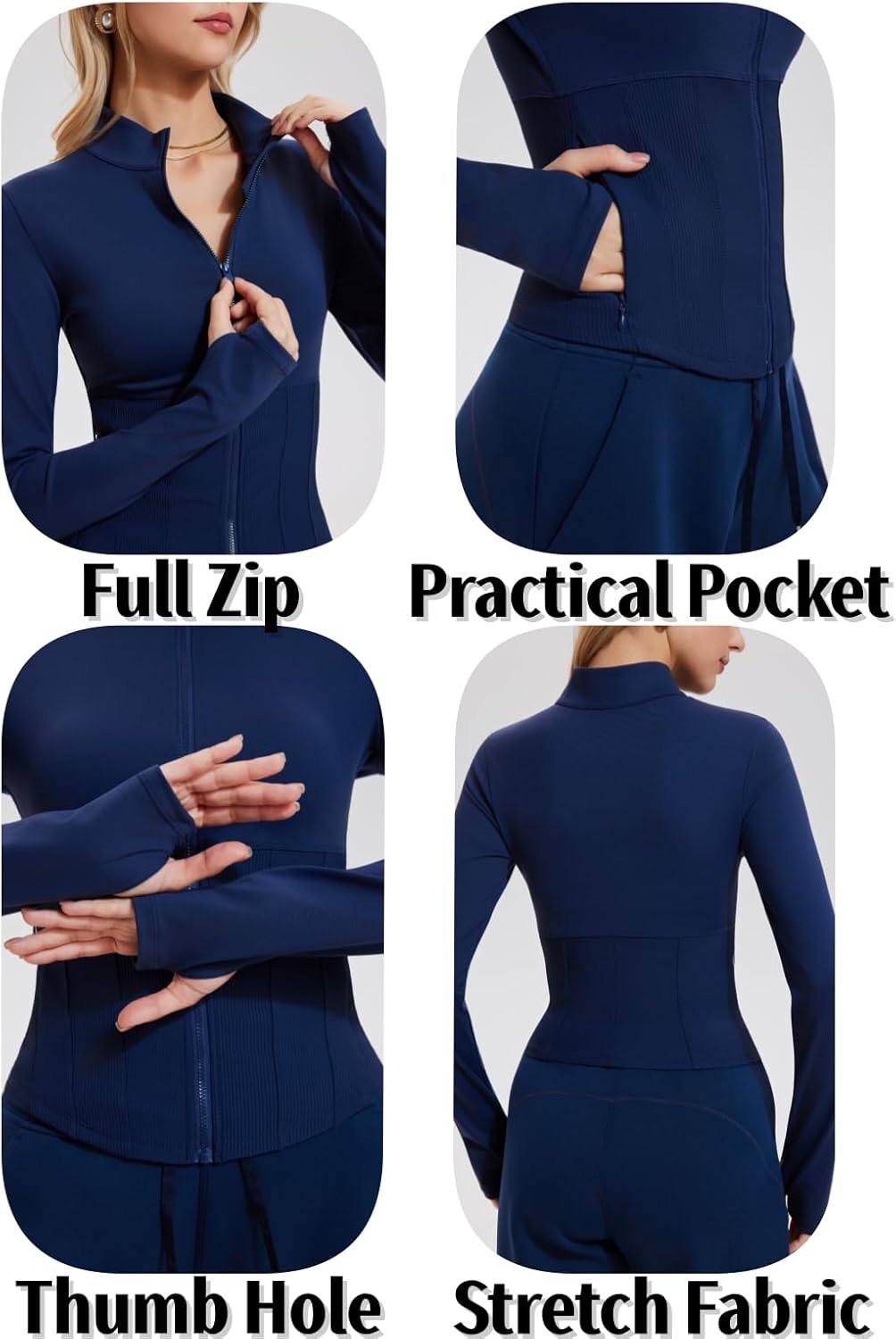 AFZ Sweat Sets for Women 2 Piece Lounge Outfits Zip Up Jackets Elastic Drawstring Jogger Pants Sweatpants Tracksuit