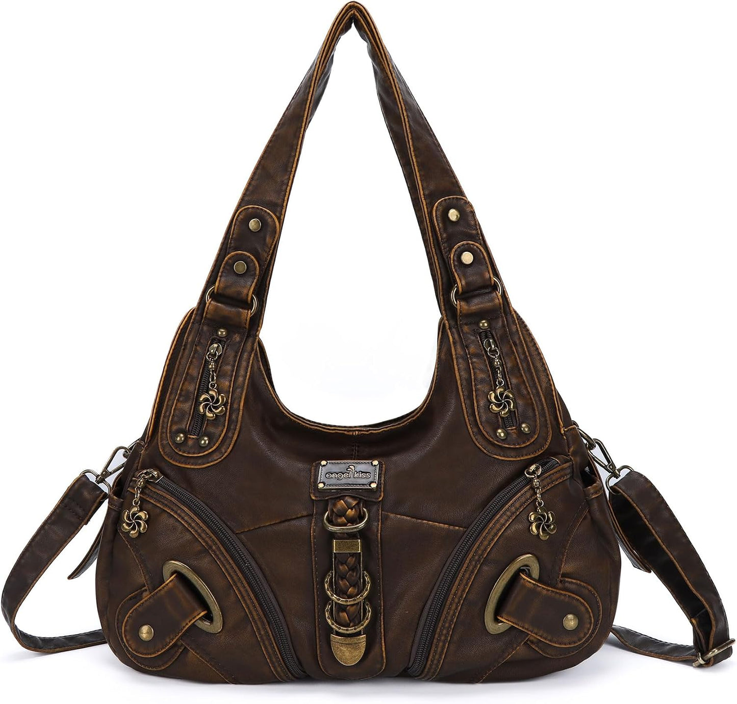 Hobo Purses and Handbags for Women - Large Daily Shoulder Bag and Satchel with Multiple Pockets