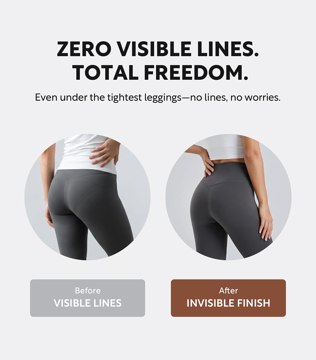 Women's Seamless Underwear, 5-Pack Buttery Soft High Waist Panties, Tummy Full Coverage No Show Invisible Briefs