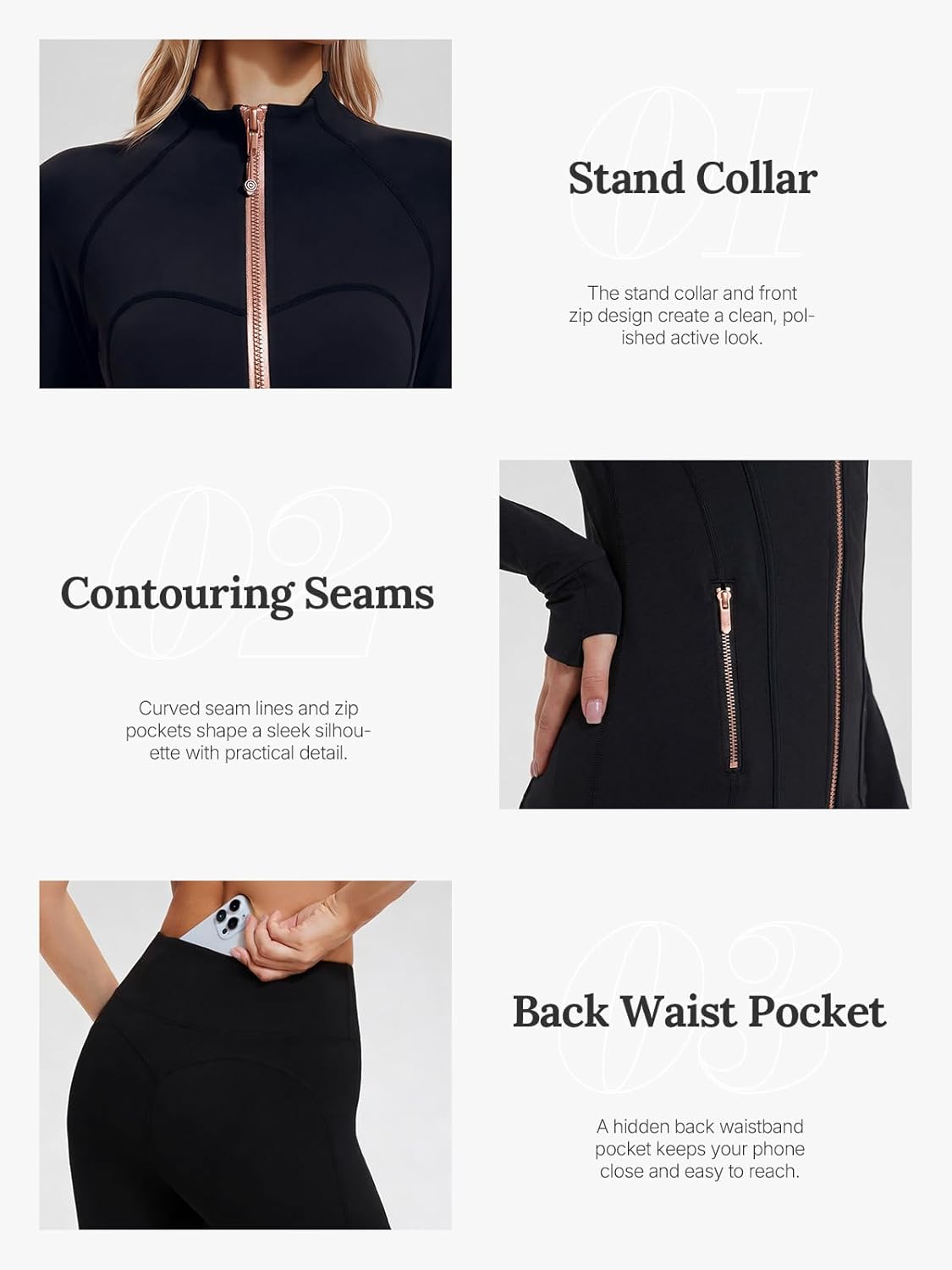 Women's 2 Piece Tracksuit Set - Full Zip Jacket with Thumbholes and High Waisted Flare Leggings