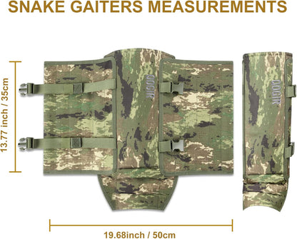Snake-Proof Gaiters for Hunting, Hiking & Yard Work