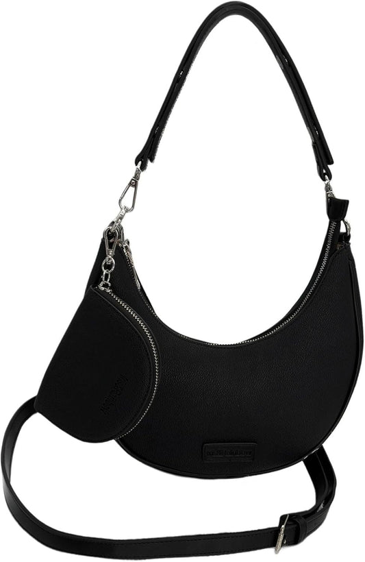 Premium Shoulder Bag with Dual Adjustable Straps and Coin Purse - Model 2910