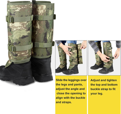 Snake-Proof Gaiters for Hunting, Hiking & Yard Work