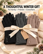 3 Pairs Women's Winter Touchscreen Gloves - Windproof Fleece Lined Warm Texting Mittens