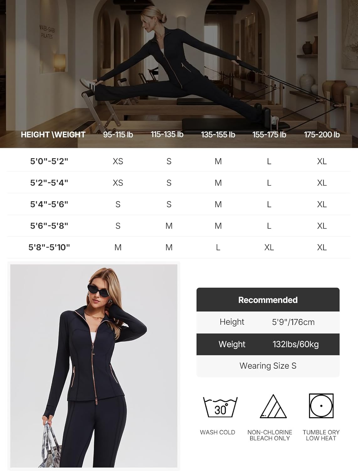 Women's 2 Piece Tracksuit Set - Full Zip Jacket with Thumbholes and High Waisted Flare Leggings