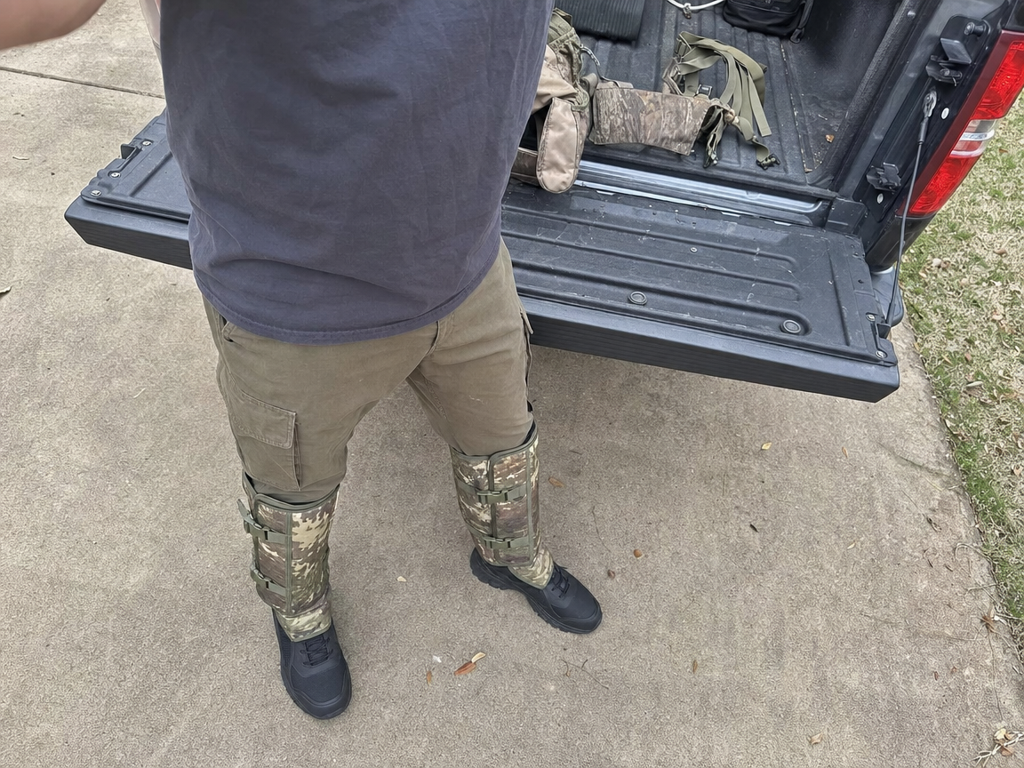 I keep a pair in the truck for quick property checks. Easy to strap on before st